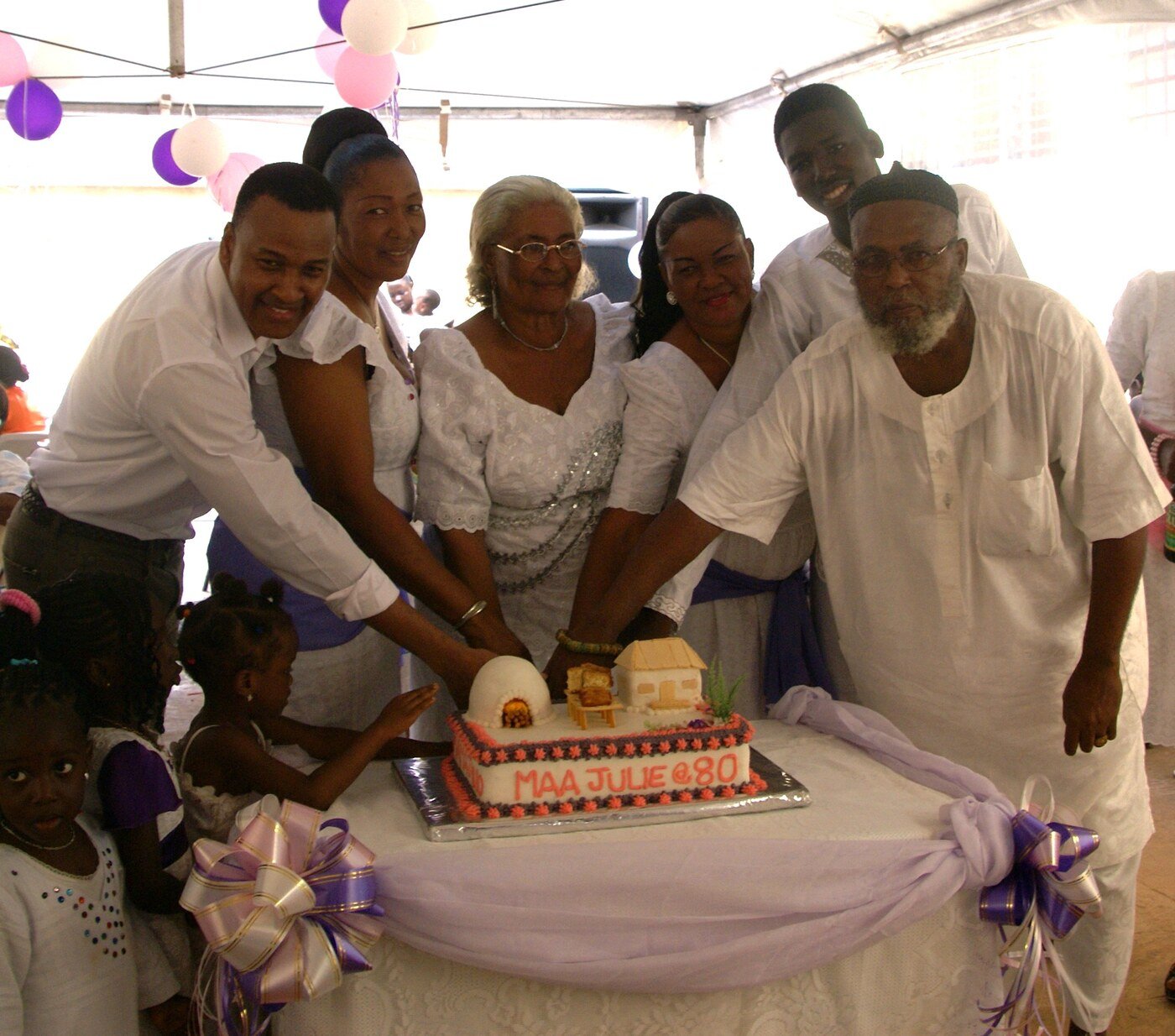 Juliana's 80th birthday celebration with family