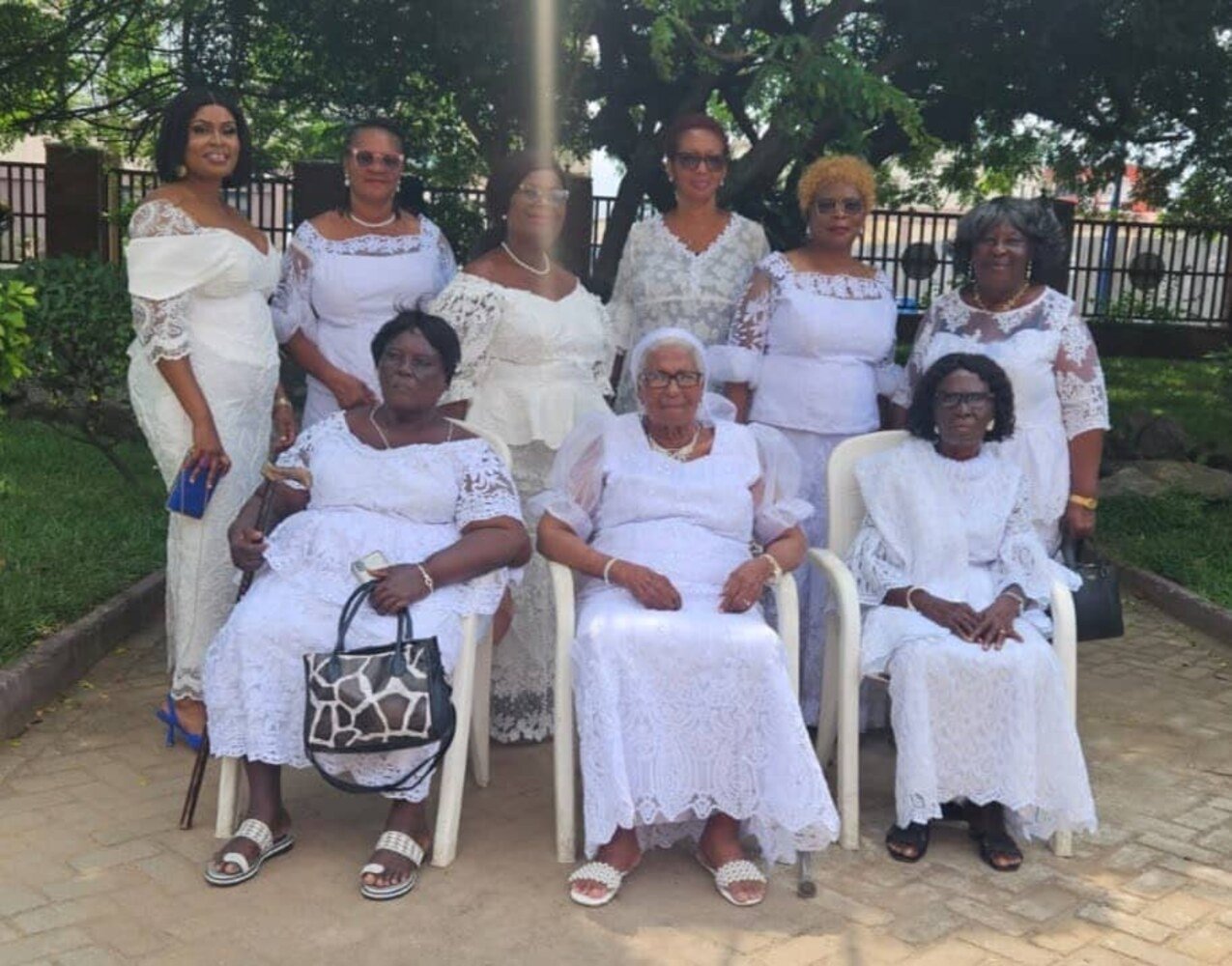Juliana with fellowship sisters